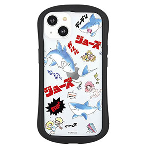 JAWS iPhone 13 対応 ハイブリッドクリアケース 総柄
