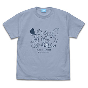 かぎなど マスコット Tシャツ/ACID BLUE-XL
