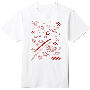 半妖の夜叉姫 もろは モチーフ柄 ポリジン加工Tシャツ レディース XXXL