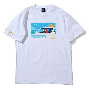 オッドタクシー イラストTシャツ＆ステッカーセット 小戸川 ホワイト L