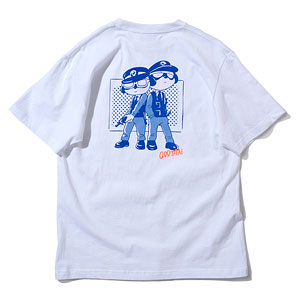 オッドタクシー イラストTシャツ＆ステッカーセット 大門兄弟 ホワイト XL