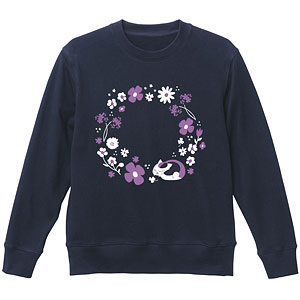 夏目友人帳 ニャンコ先生 トレーナー 菫 メンズ S