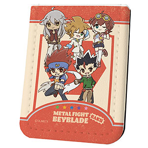 レザーフセンブック「メタルファイト ベイブレード 爆」09/鋼銀河＆角谷正宗＆天童遊＆大鳥翼＆天野まどか(レトロアート)