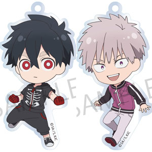 新品　送料込　怪物事変夏羽　隠神　紺　ボールチェーン付きぬいぐるみ ぴたぬい 夏羽、隠神、織｜怪物事変｜ぬいぐるみ｜キャラグッズ