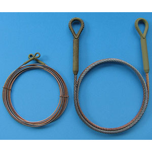 1/25 WWII ドイツタイガーI重戦車用牽引ケーブルセット