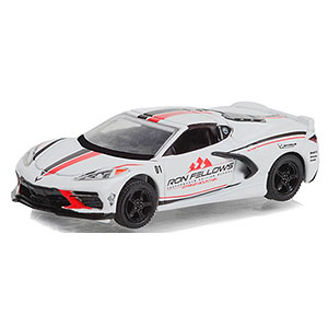1/64 2022 Chevrolet Corvette C8 Stingray Coupe - White - Ron Fellows Performance Driving School