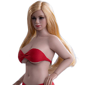 1/12 スーパーフレキシブル 女性シームレスボディ ステンレススティールスケルトン ラージバスト サンタン T05B