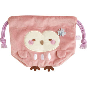 CA26302 すみっコぐらし 『みんなでことりっコ』 ぬいぐるみミニ巾着 ふくろう