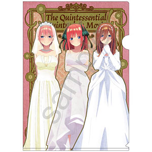 映画五等分の花嫁 アールヌーボーアート A4クリアファイル 集合A(ピンク)