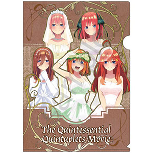映画五等分の花嫁 アールヌーボーアート A4クリアファイル 集合B(ブラウン)