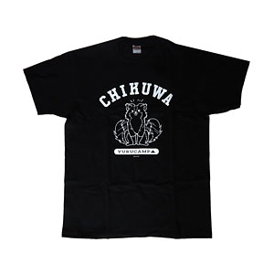 ゆるキャン△ ちくわ カレッジ Tシャツ ブラック L
