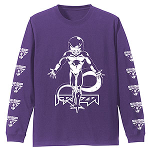 ドラゴンボールZ フリーザ 袖リブロングスリーブTシャツ/VIOLET PURPLE-XL