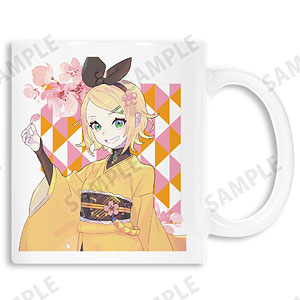 桜ミク 描き下ろしイラスト 鏡音リン Art by kuro マグカップ