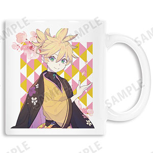 桜ミク 描き下ろしイラスト 鏡音レン Art by kuro マグカップ