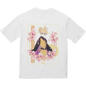 桜ミク 描き下ろしイラスト 鏡音レン Art by kuro BIGシルエットTシャツ ユニセックス M