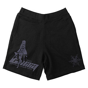 Re：ゼロから始める異世界生活 エミリア スウェットハーフパンツ/BLACK-XL