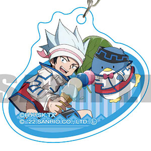 SHAMAN KING×サンリオキャラクターズ アクリルキーホルダー ホロホロ×タキシードサムB