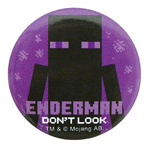 Minecraft 缶バッジ エンダーマン