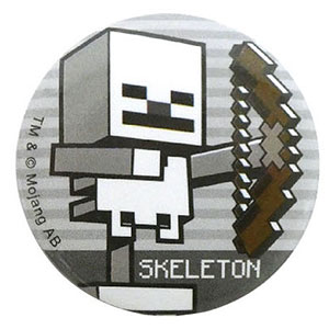Minecraft 缶バッジ スケルトン