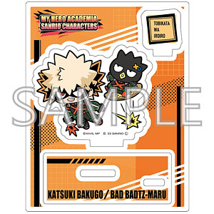 僕のヒーローアカデミア×サンリオキャラクターズ アクリルスタンドB (爆豪・バッドばつ丸)