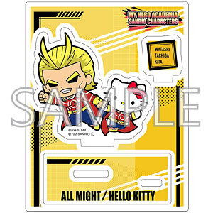 僕のヒーローアカデミア×サンリオキャラクターズ アクリルスタンドB (オールマイト・ハローキティ)