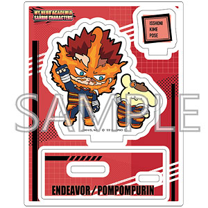 僕のヒーローアカデミア×サンリオキャラクターズ アクリルスタンドB (エンデヴァー・ポムポムプリン)