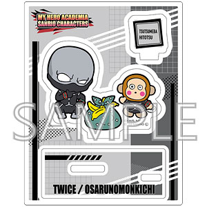 僕のヒーローアカデミア×サンリオキャラクターズ アクリルスタンドB (トゥワイス・おさるのもんきち)