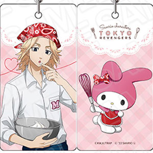東京リベンジャーズ サンリオ　cooking 缶バッジ 松野千冬　シナモロール TVアニメ『東京リベンジャーズ』 サンリオキャラクターズ 両面