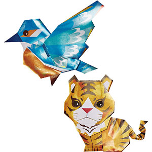 パピるんず クラフトフレンズ パピるんず ワイルドライフ ベンガルタイガー＆カワセミ