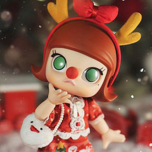 MOLLY Christmas Reindeer アクションフィギュア[POPMART]《発売済