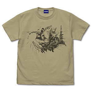 トップをねらえ！ ガンバスター Tシャツ 縮退炉Ver./SAND KHAKI-L