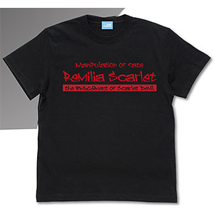 東方Project レミリア・スカーレット Tシャツ/BLACK-XL