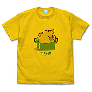 CLANNAD-クラナド- ボタンイラスト Tシャツ/CANARY YELLOW-XL