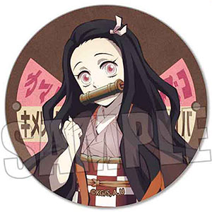 レトロ看板缶バッジ テレビアニメ「鬼滅の刃」 竈門禰豆子