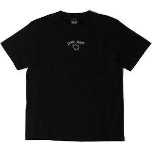 めぞん一刻 PIYO PIYO 刺繍Tシャツ ブラック XXL