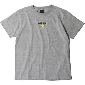 めぞん一刻 PIYO PIYO 刺繍Tシャツ ヘザーグレー XL