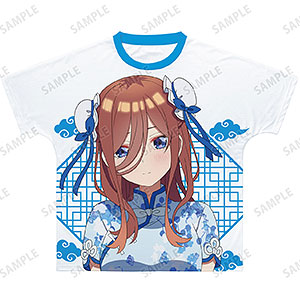 映画『五等分の花嫁』 描き下ろしイラスト 中野三玖 チャイナドレスver. フルグラフィックTシャツ ユニセックス XXL