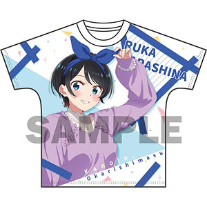 彼女、お借りします フルグラフィックTシャツ 更科瑠夏 L