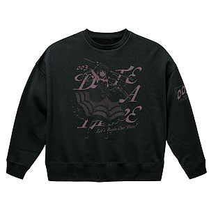デート・ア・ライブIV 時崎狂三 ビッグシルエットスウェット/BLACK-L