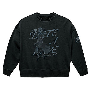 デート・ア・ライブIV 本条二亜 ビッグシルエットスウェット/BLACK-XL