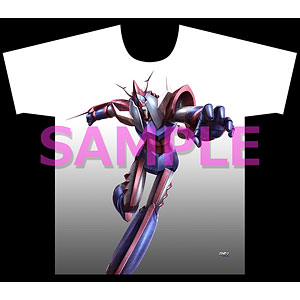 勇者ライディーン [描き下ろし]フルグラフィックTシャツ ライディーン飛ぶ M