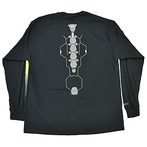 サイバーパンク エッジランナーズ ロングTシャツ DavidのBackbone Cyberware Black [XL]