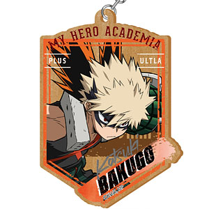 僕のヒーローアカデミア ウッドプレートキーホルダー 爆豪勝己