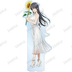 青春ブタ野郎はバニーガール先輩の夢を見ない 描き下ろし 桜島麻衣 ひまわりと白いワンピース 特大アクリルスタンド