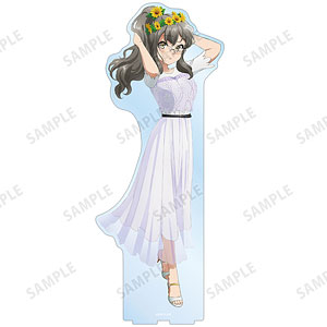 青春ブタ野郎はバニーガール先輩の夢を見ない 描き下ろし 双葉理央 ひまわりと白いワンピース 特大アクリルスタンド