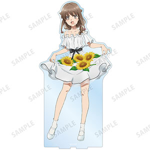 青春ブタ野郎はバニーガール先輩の夢を見ない 描き下ろし 梓川かえで ひまわりと白いワンピース 特大アクリルスタンド