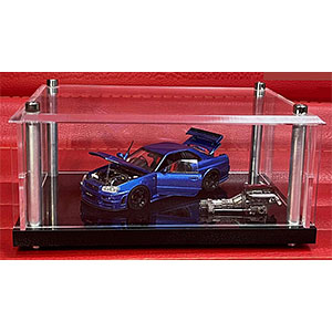 1/43 Nismo R34 GT-R Z-tune Metallic Blue ※フル開閉機能付[PGM