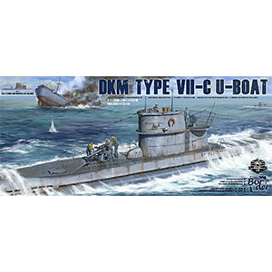 1/35 ドイツ海軍 Uボート VIIC型(水上航行モデル) プラモデル[ボーダー