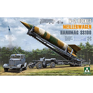 1/35 WWII ドイツ V2ロケット+ロケット運搬/発射台兼用車「メイラーワーゲン」 + ハノマーグ SS100トラクター