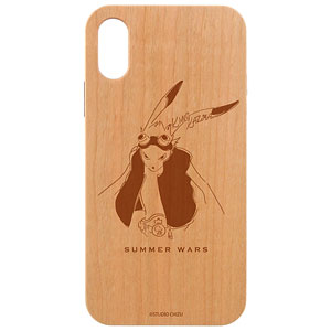 サマーウォーズ キング・カズマ lette-graph ウッドiPhoneケース(X/XS)